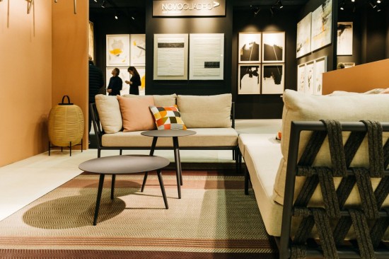 Vincent Sheppard Leo Garten Couchtische Rahmen aus Lava Aluminium Dia 70.